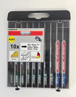 Connex StichsäGebläTter Box, A345 /Set 10-Teilig FüR Holz Und Metall/T-Schaft
