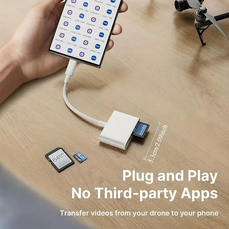 Type-C Multi-Card Reader Adapter:USB SD/TF to USB-C for iPhone 16/15/iPad/Mac/PC - Image 4 of 4