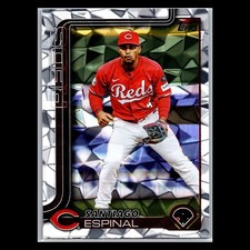2025 Topps Update Series - #US150 Santiago Espinal Diamante Foil