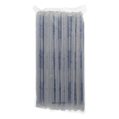 100 Orangina Saft Strohhalme knickbar 0,5x22cm blau einzeln verpackt