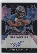 2024 Panini Obsidian Cosmic Storm Signatures Keilan Robinson Rookie Auto RC 19l7