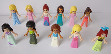 Lego  FRIENDS minifigures.     11  girls / Princesses in long skirts / dresses