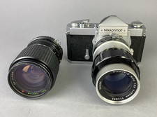 Nikkormat FTN 35mm Camera With 135mm f 1:3.5 Nikkor Lens Nikon Tested Working