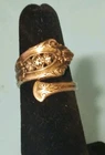 Vintage Sterling Silver Spoon Ring. Sz 4.3/4" Marked Sterling/ Patina 5g