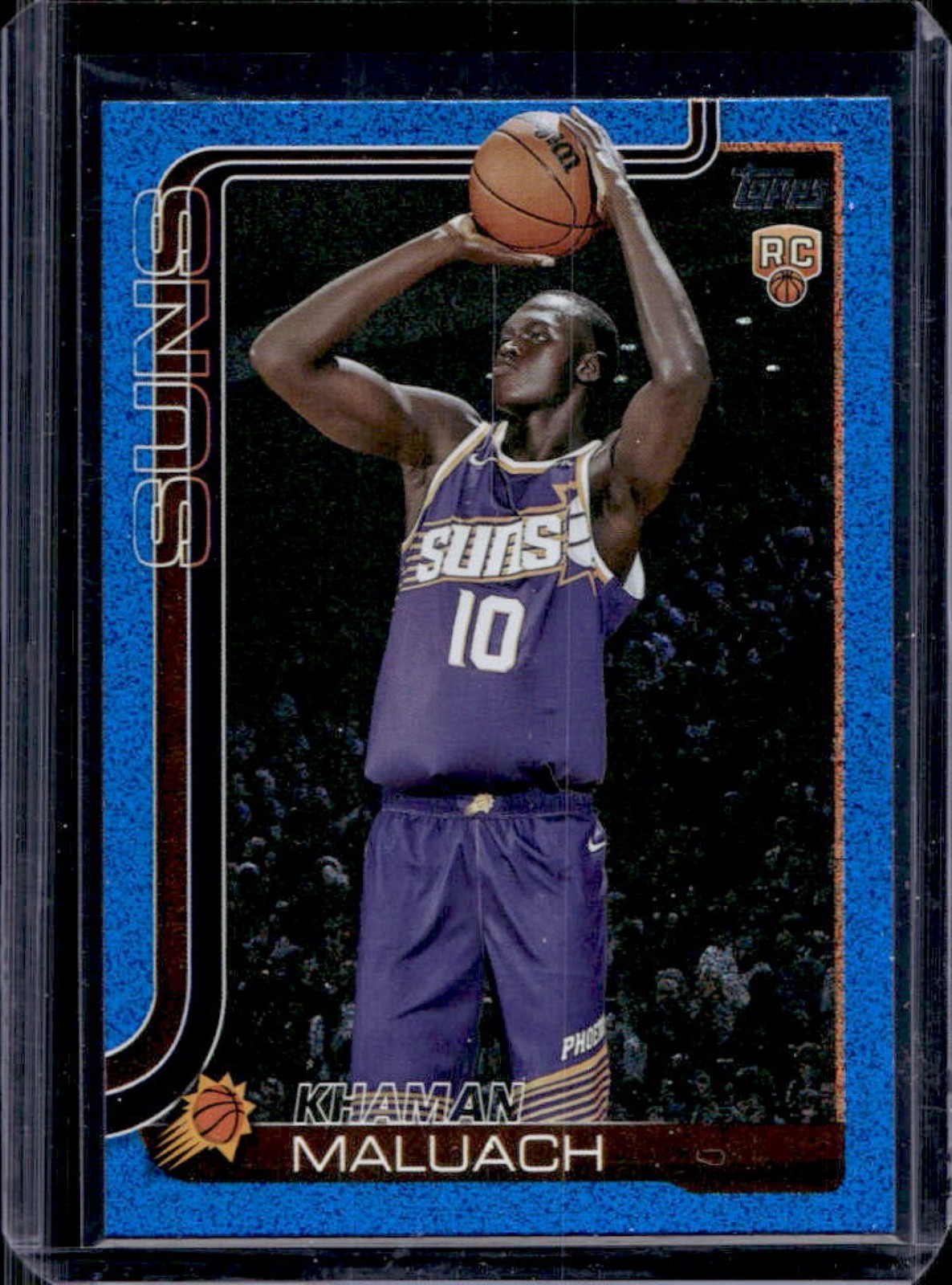 2025-26 Topps Khaman Maluach RC Blue Sandglitter Rookie #210 Suns