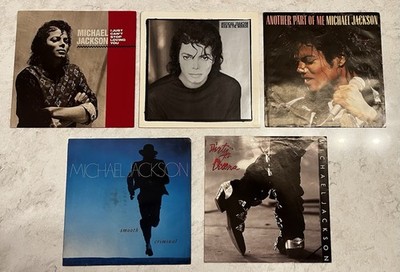 (5) 1987 MICHAEL JACKSON 45 Picture Sleeves LOOK