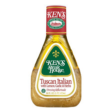 Ken's Steak House condimento per insalata toscano italiano con limone, aglio ed erbe 16 oz