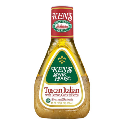 Ken's Steak House Tuscan Italian with Lemon, Garlic & Herbs Salad Dressing 16oz