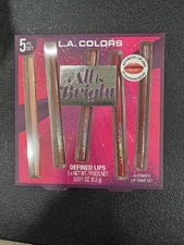 L.A. COLORS All Is Bright 5pc Automatic Lip Liner, Defined Lips