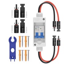 Solar Panel Disconnect Switch 1000V 32A IP65 DC Breaker Box 2P PV Circuit