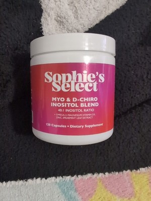 Sophie's Select Myo-Inositol & D-Chiro Inositol 2000mg 40:1 120ct EXP 10/27