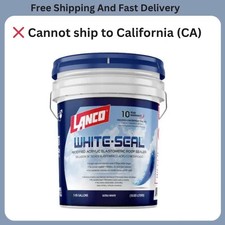 ELASTOMERIC ROOF SEALER 5 Gallon White Coating Waterproof Rubberized Cool RV