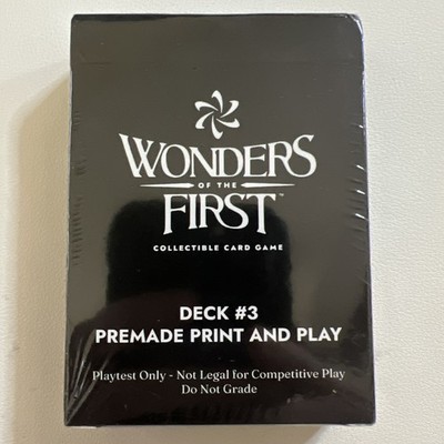 Wonders of the First 1st Sealed Playtest Deck #3 -Very Beginning of WoTF History