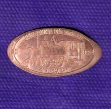 HAWAII OAHU RAILROAD & LAND "KAUILA #6" Elongated Pressed Copper Penny
