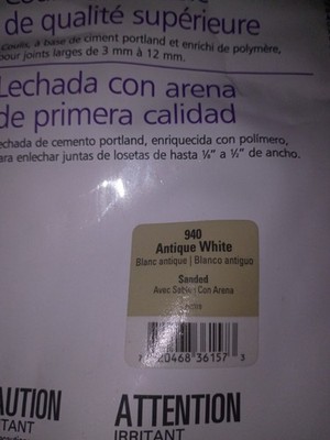 Tec Accucolor Sanded Antique White Grout 10 Lb Bag