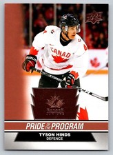 Tyson Hinds 2023-24 2023 Upper Deck Team Canada Juniors #64 Rose Gold
