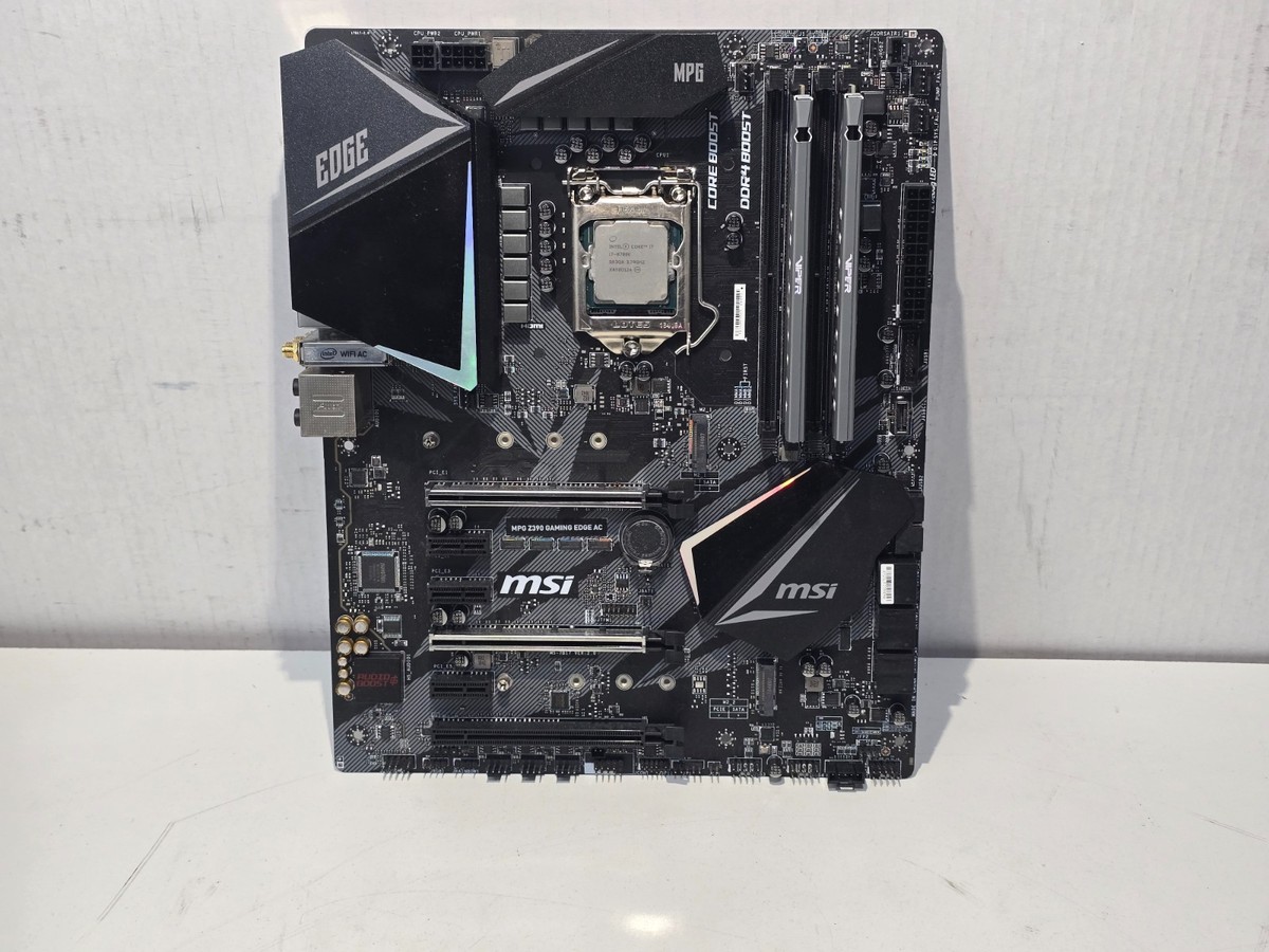 MSI MPG Z390 Gaming Edge AC Motherboard, Intel Core i7-8700K, 32GB