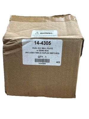 Infratech Dual Duplex Stack Switch, In-Wall Control for Indoor Use, 14-4305