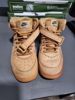 Nike Air Force 1 High Tops Size 13.5C Wheat Old Timberland Boot Style Toddler