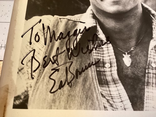 Présentoir photo autographe signé Ed Bruce Mammas Don't Let Your Babies Grow chanteur - Photo 2/5