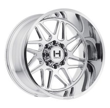 22x12 Hostile H108 Sprocket Armor Plated Chrome Wheel 8x6.5 -44mm
