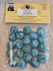 20 MINT Blue-Green Jabo Marbles from the "Kokomo" Contract Run 04-06-2010. L0198 — photo 5