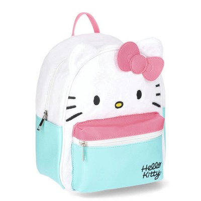 Hello Kitty Sanrio Women's Mini Backpack, White/ Pink /Blue New