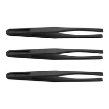115Mm Tip Black Plastic -Static Tweezers 3 Pcs S9P57273