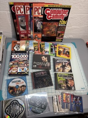 Vintage Pc Cd Game Lot With Samplers / Amiga / PC World / Star Wars / SOF / More