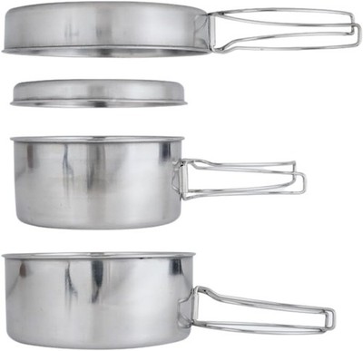 Backpacking Camping Cookware Mini Mess Kit with Pot and Pan Set