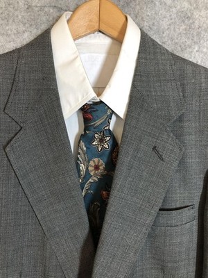 Stanley Blacker Blazer Mens 42R Gray Classic Suit Coat Jacket Career Classic