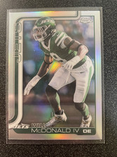 2024 Topps Chrome Will McDonald IV Refractor #241 New York Jets