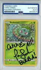 PSa Signed Tara Sands Pokémon TCG Bulbasaur 1/73 Shining Legends Reverse Holo