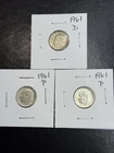 (3 Coins) 1961 Silver Roosevelt Dimes