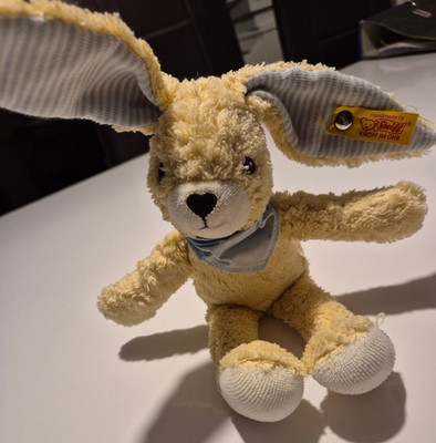 Steiff Kuscheltier Hase ''Hoppel'', Plüsch, ca. 20 cm, blau