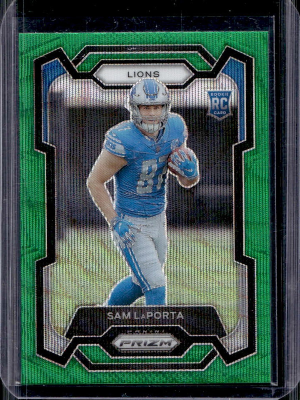 2023 Panini Prizm Sam LaPorta RC Green Wave Rookie #332 Lions