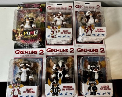 NECA Gremlins 2 The New Batch Set 6 Mogwai Figures Mohawk Gizmo Daffy George