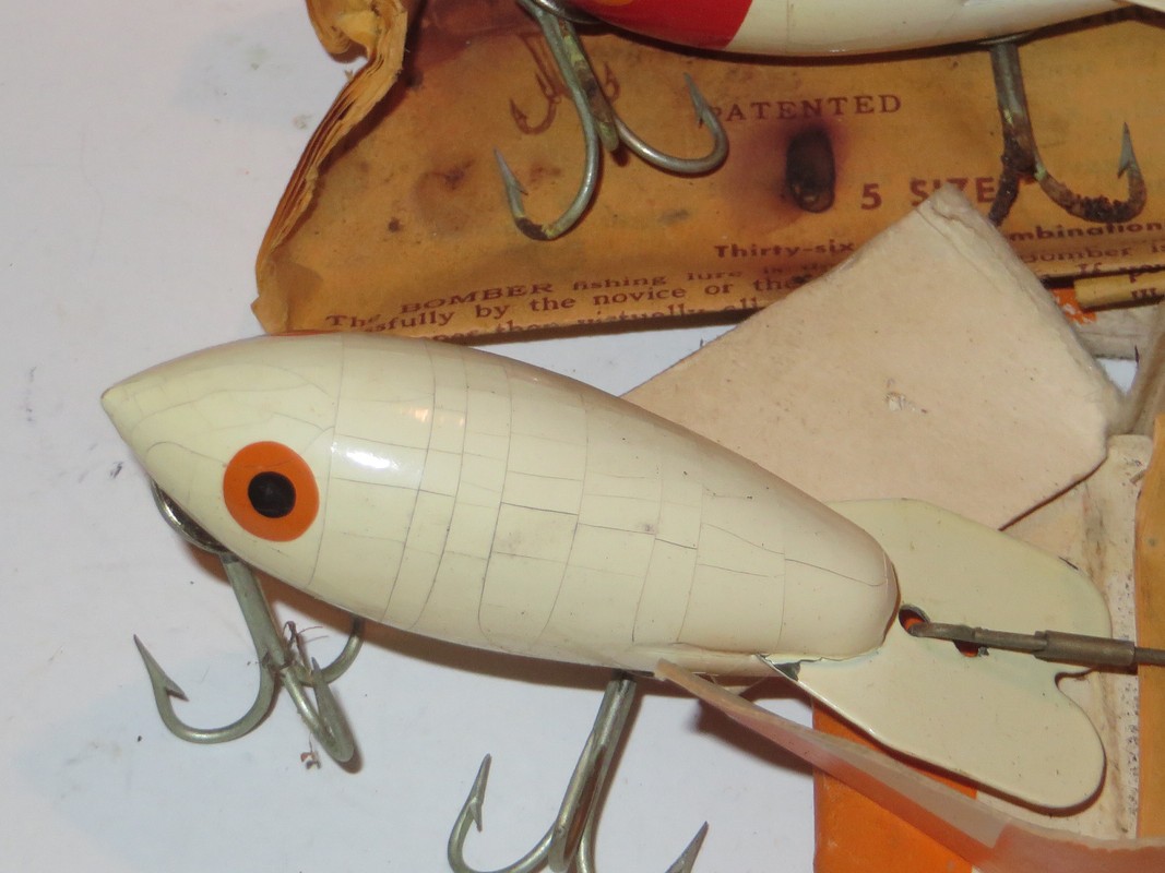 Lot of 3 Bomber Waterdog Original / Torpedo Topwater Lures - Image 2
