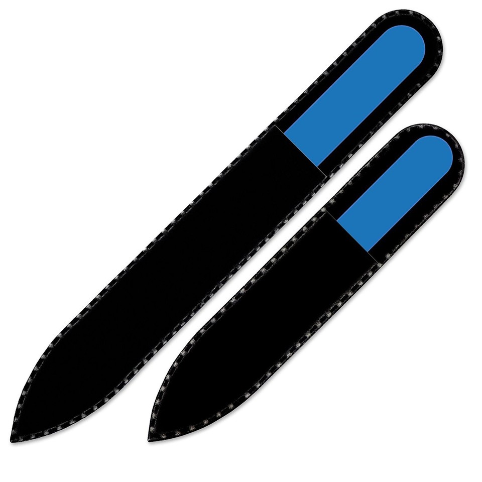 Mont Bleu Set of 2 Glass Nail Files Best Crystal Nail Files for