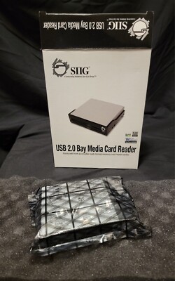 SIIG All-In-One Universal Hi-Speed USB 2.0 Card Reader W/ Cables JU-MR0112-S1
