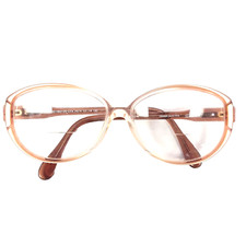 Mod Vintage Eyeglasses Frames Austria 52-14-130 Big Lens Copper ombre plastic