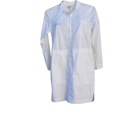 madewell white shirt dress NWT Madewell Bubble-Hem Mini Shirtdress in
