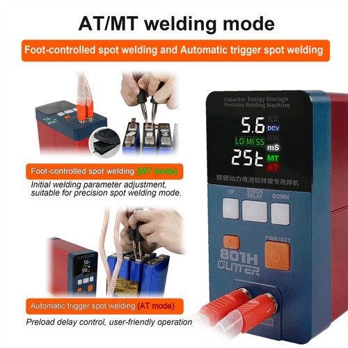 GLITTER 801H Spot Welder Machine Nickel Battery Welding Kits 19.8KW 3500A (Max) - Picture 6 of 26