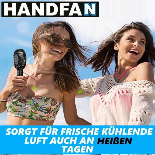 HANDFAN Mini Handventilator tragbarer faltbarer USB Lüfter Akku Ventilator - Bild 2 von 6