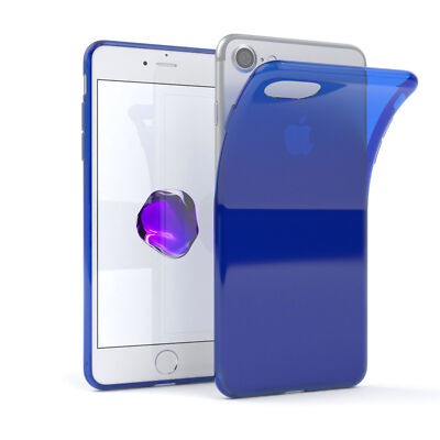 Ultra Slim Cover für Apple iPhone 8 / 7 Plus TPU Case Silikon Hülle Blau