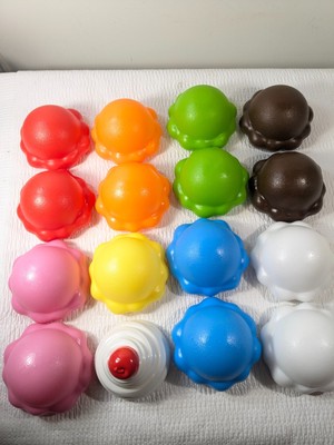 Learning Resources Sky High Scoops Colorful Count & Stack Game ice cream PARTS