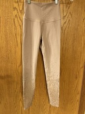 Beyond Yoga Alloy Ombre Speckled Pink/Blush Glitter Full Length Leggings XS EUC