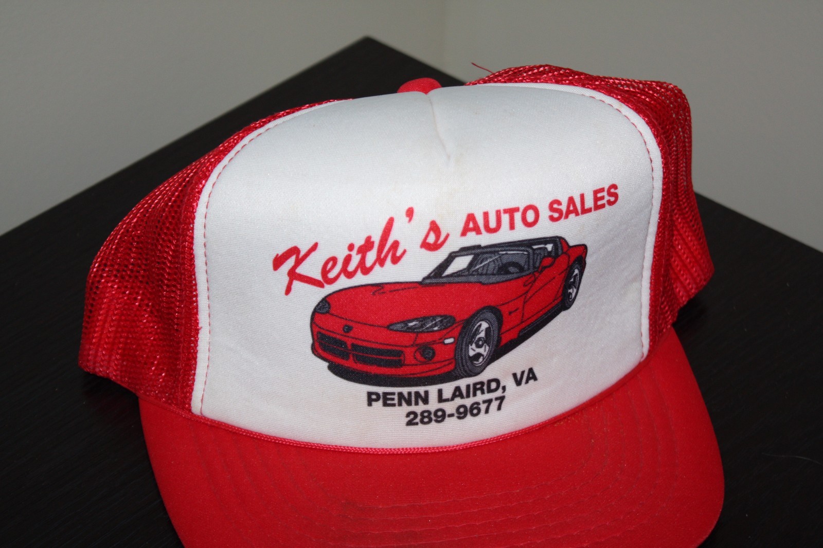 Keith's Auto Sales Car Vintage Virginia Trucker Hat Mesh Corvette Hat