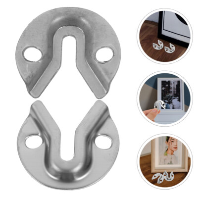 10Pcs Brackets Interlocking Hanging Buckles Furniture Connector Picture Hangers