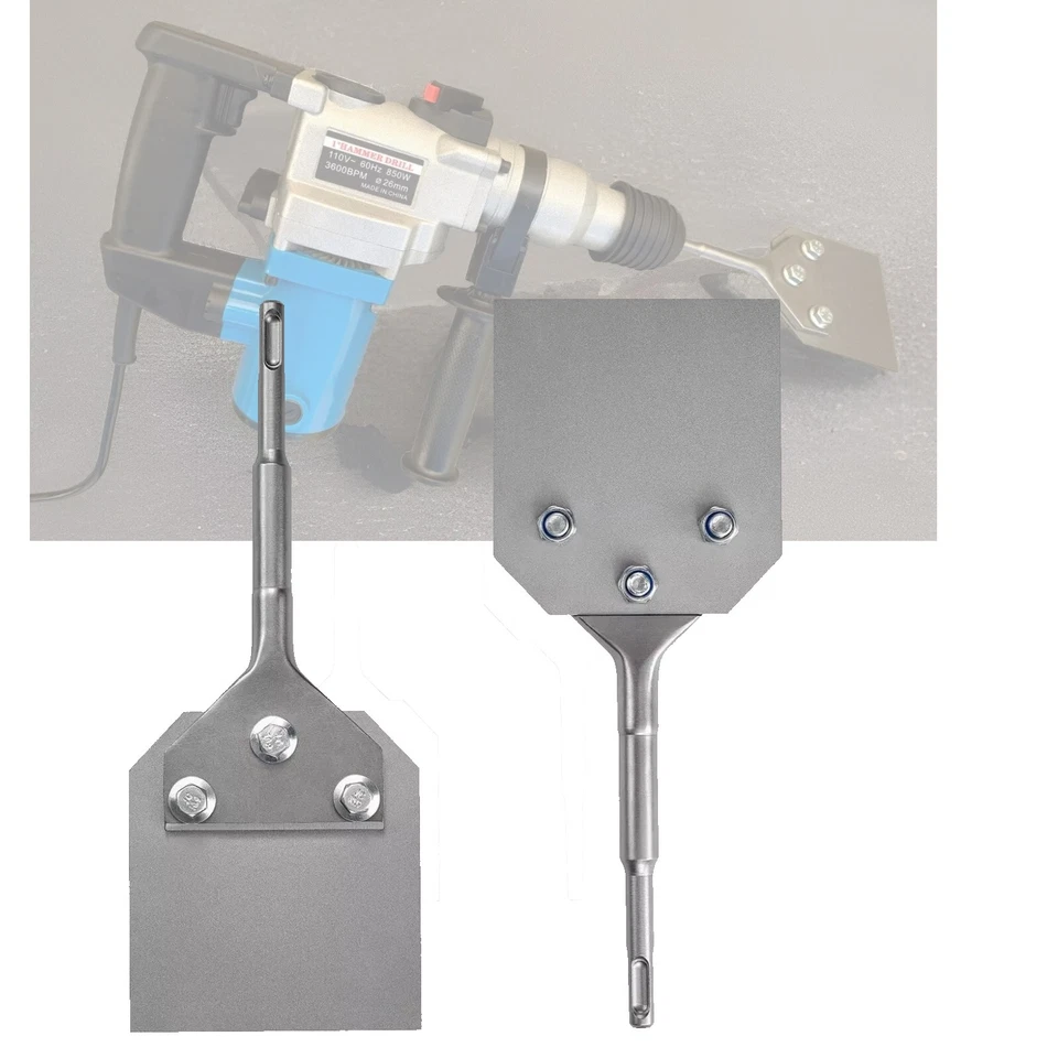 "Raspador de piso de pared SDS Plus de 4"" para azulejos y cincel de escalado delgado eliminación de adhesivo" Foto 2 de 4